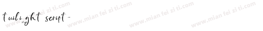 tuilight script字体转换